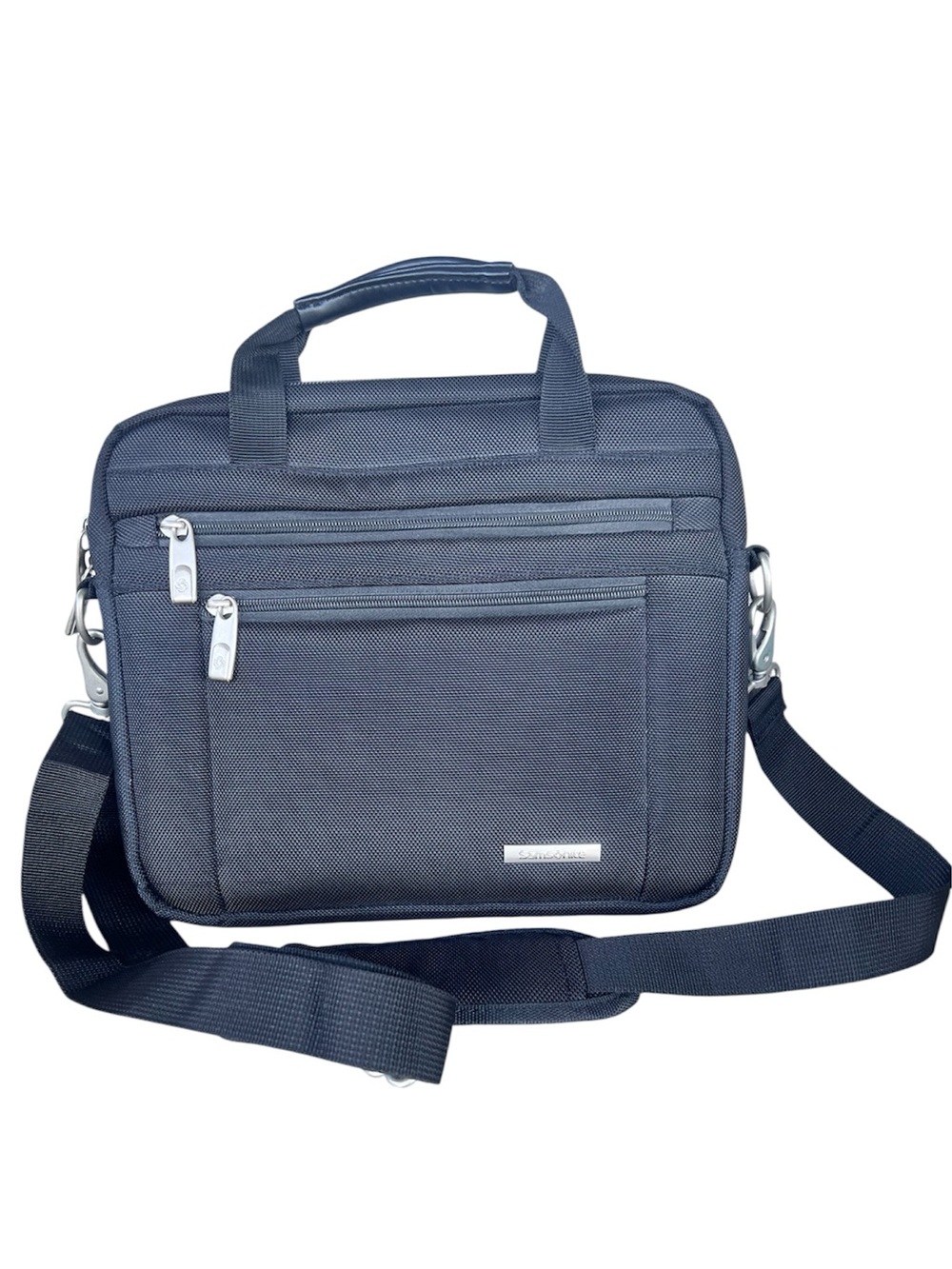 Samsonite Unisex Black Laptop Bag with Adjustable Strap and Durable Design